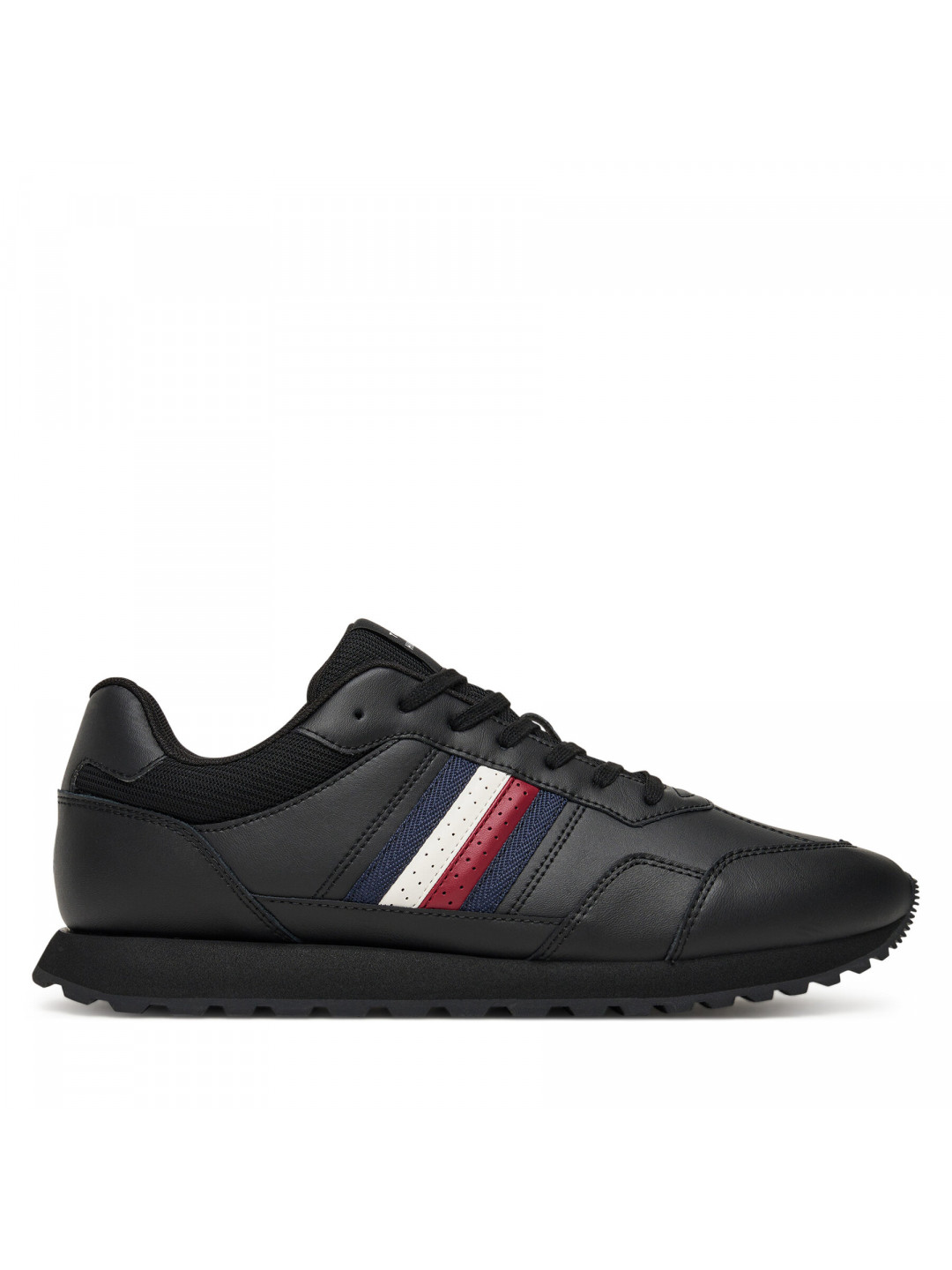 Sneakersy Tommy Hilfiger New Runner Eva Stripes FM0FM05637 Černá